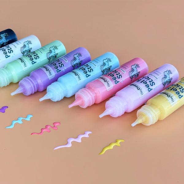 Glitzerfarbe zum Erstellen von Aufklebern