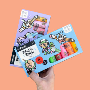 Glitzerfarbe zum Erstellen von Aufklebern