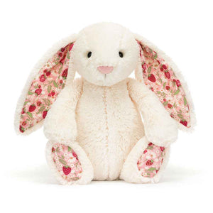 Pluszowy królik z kwiecistymi uszami Berry Jellycat - kremowy 18 cm