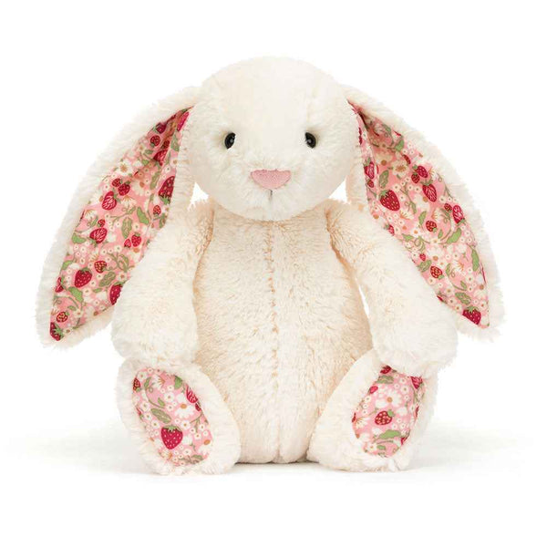 Pluszowy królik z kwiecistymi uszami Berry Jellycat - kremowy 18 cm