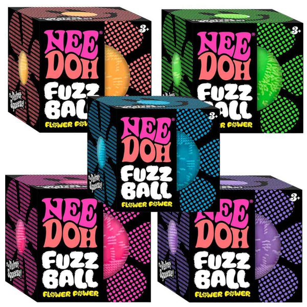 Sensoryczny gniotek Schylling - Fuzz Ball Flower Power Needoh