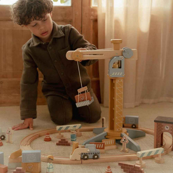 Dźwig budowlany z akcesoriami Little Dutch