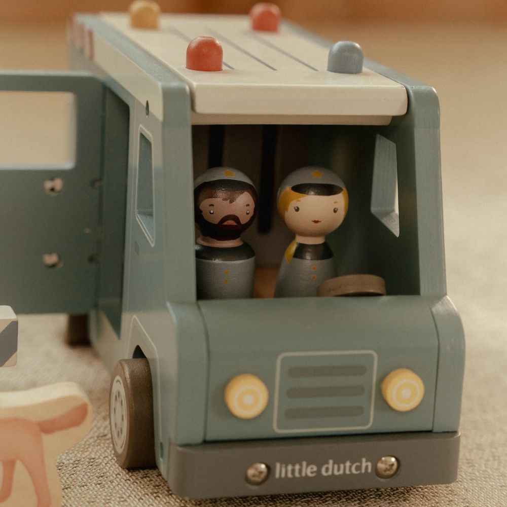 Samochód policyjny z figurkami Little Dutch