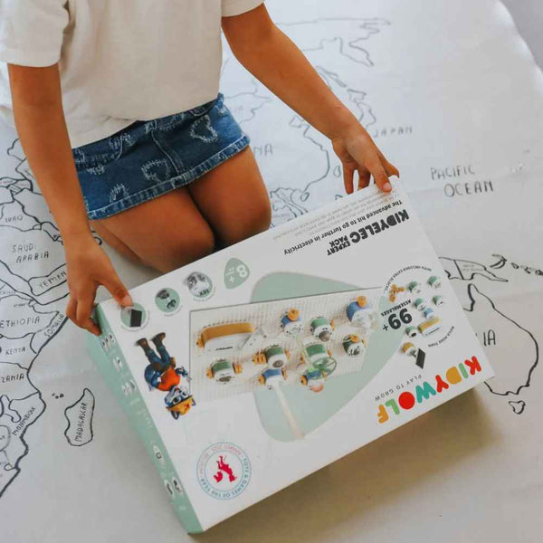 Zestaw konstrukcyjny elektryczność Kidywolf - Ekspert 18 el.