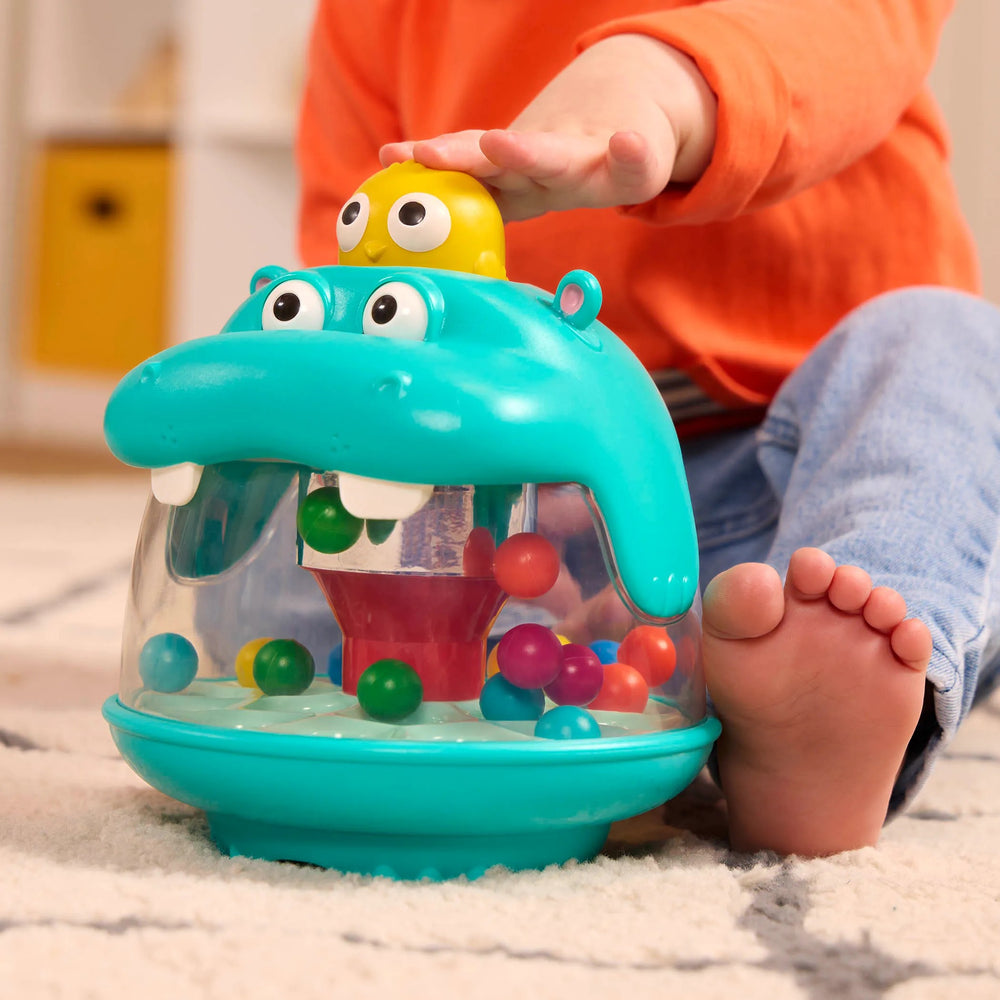 Hipopotam z wirującymi kuleczkami Battat - Party Pop Hippo