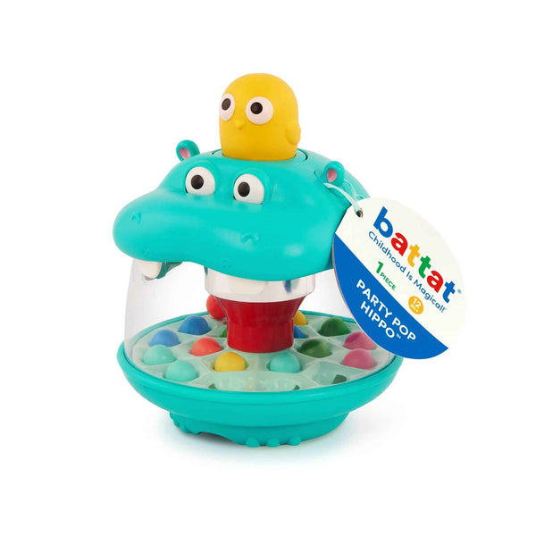 Hipopotam z wirującymi kuleczkami Battat - Party Pop Hippo