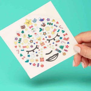 Naklejki na twarz OMY - Christmas edition 85 szt.