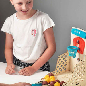 Zestaw konstrukcyjny elektroniczna mini koszykówka DIY z grami Buki