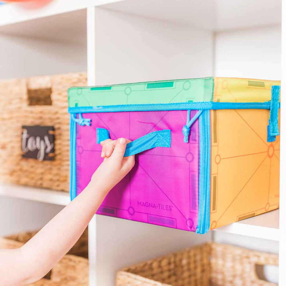 Skrzynia na klocki i Mata interaktywna 2 w 1 MAGNA-TILES