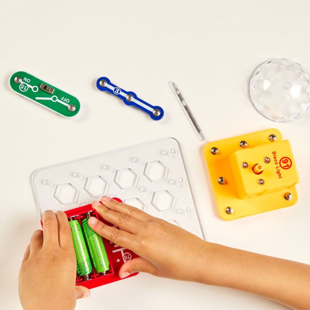 Elektrofun-Set für kleine Elektroingenieure – Bau eine Disco-Lampe, 7 Teile