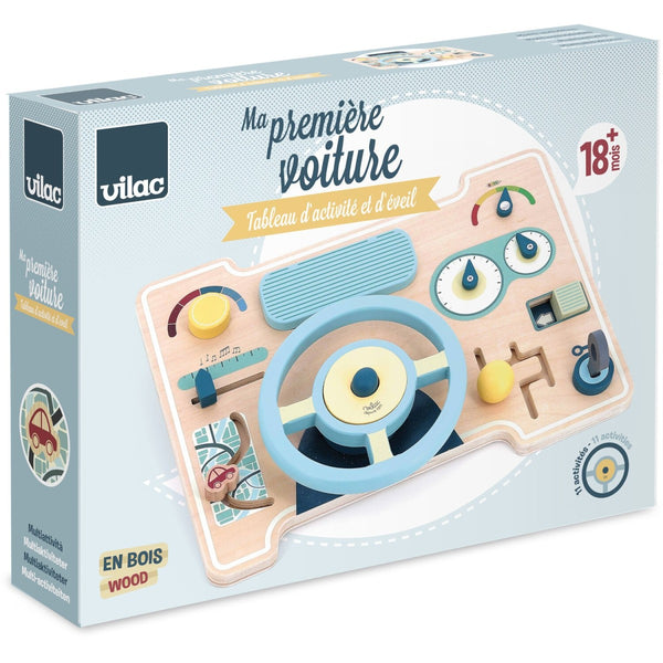 Holz-Armaturenbrett als Manipulationsspielzeug