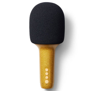 Glitter Groove Karaoke Microphone - Gold