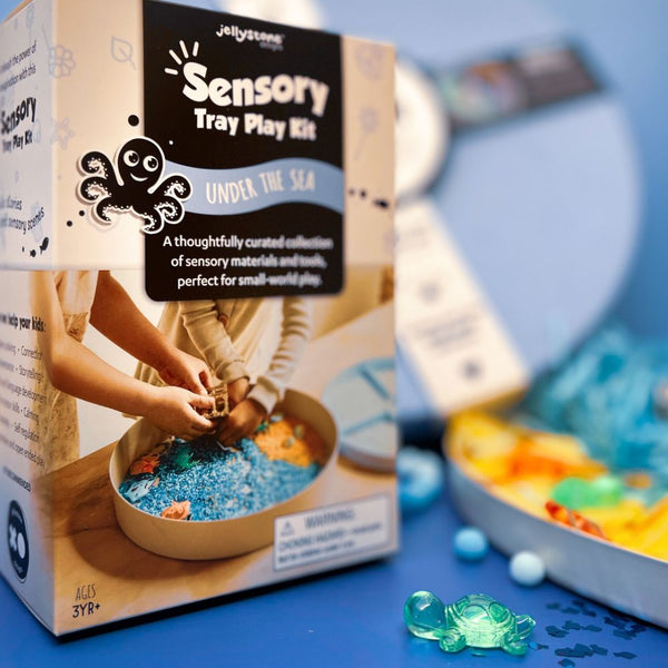 Sinnes-Set – Unterwasserwelt – Einsatz für die Sensorik-Schale Play Tray