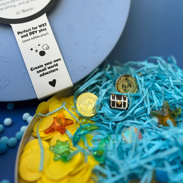 Sinnes-Set – Unterwasserwelt – Einsatz für die Sensorik-Schale Play Tray