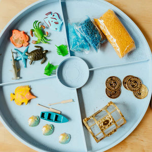 Sinnes-Set – Unterwasserwelt – Einsatz für die Sensorik-Schale Play Tray