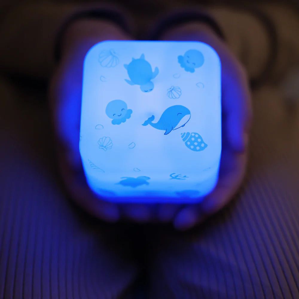 Tragbare Nachtlampe – Leuchtwürfel – Ocean