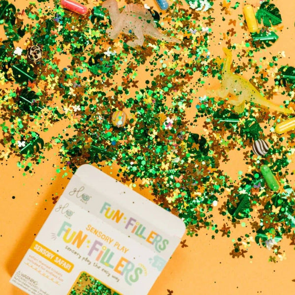 Set mit sensorischen Accessoires für Gläser – Safari