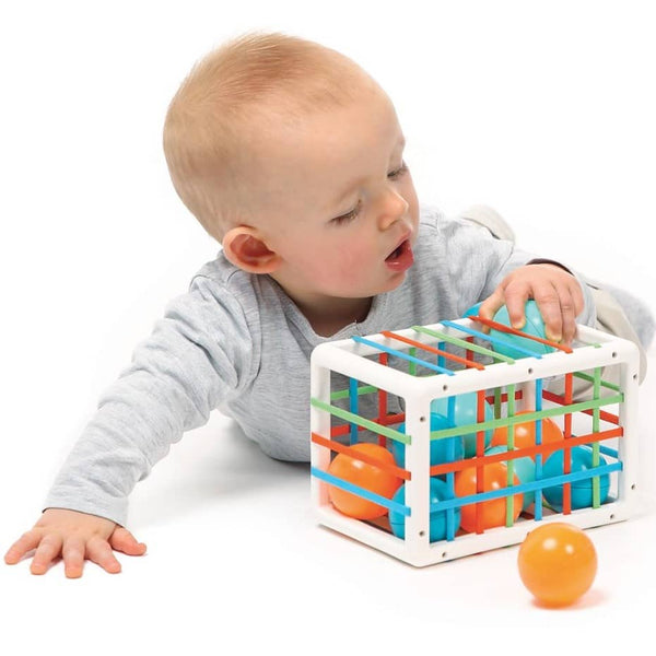 Manipulationswürfel-Sortierer mit flexiblen Wänden