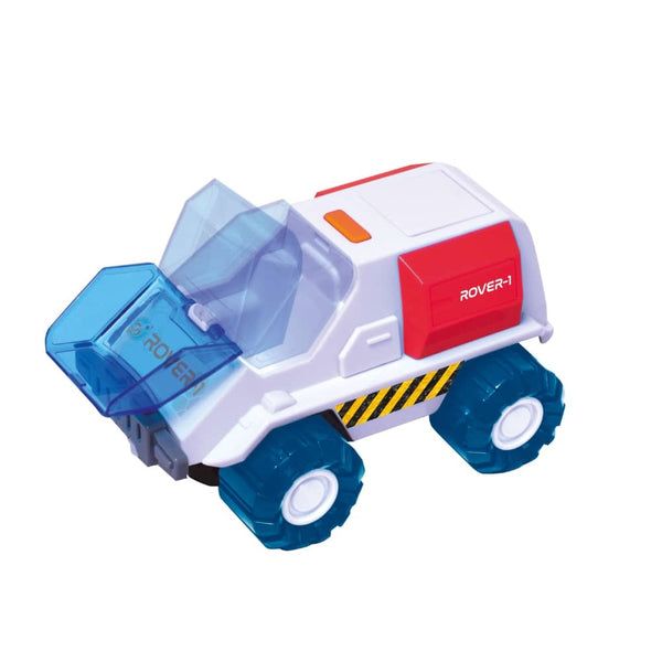 Forschungsraumfahrzeug mit Astronaut