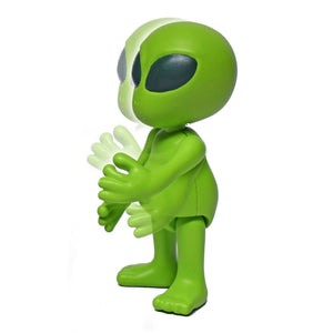 UFO-Raumschiff mit Außerirdischem