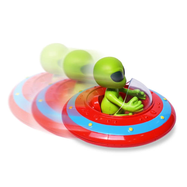 UFO-Raumschiff mit Außerirdischem