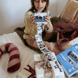 Digitalkamera mit Drucker – Blau