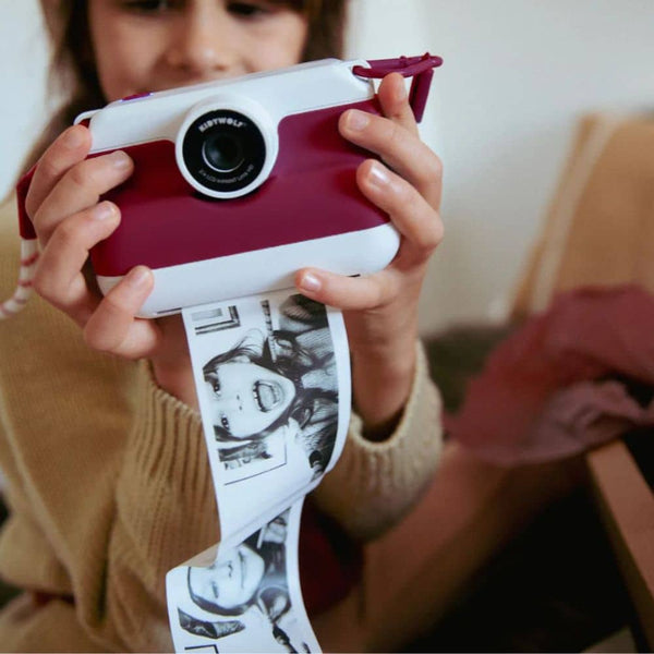 Digitalkamera mit Drucker – Rot