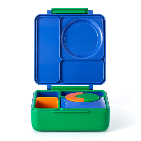 Lunchbox mit Thermoskanne OmieBox – Monster Blue