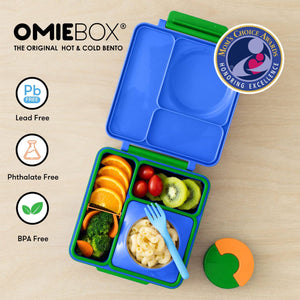 Lunchbox mit Thermoskanne OmieBox – Monster Blue
