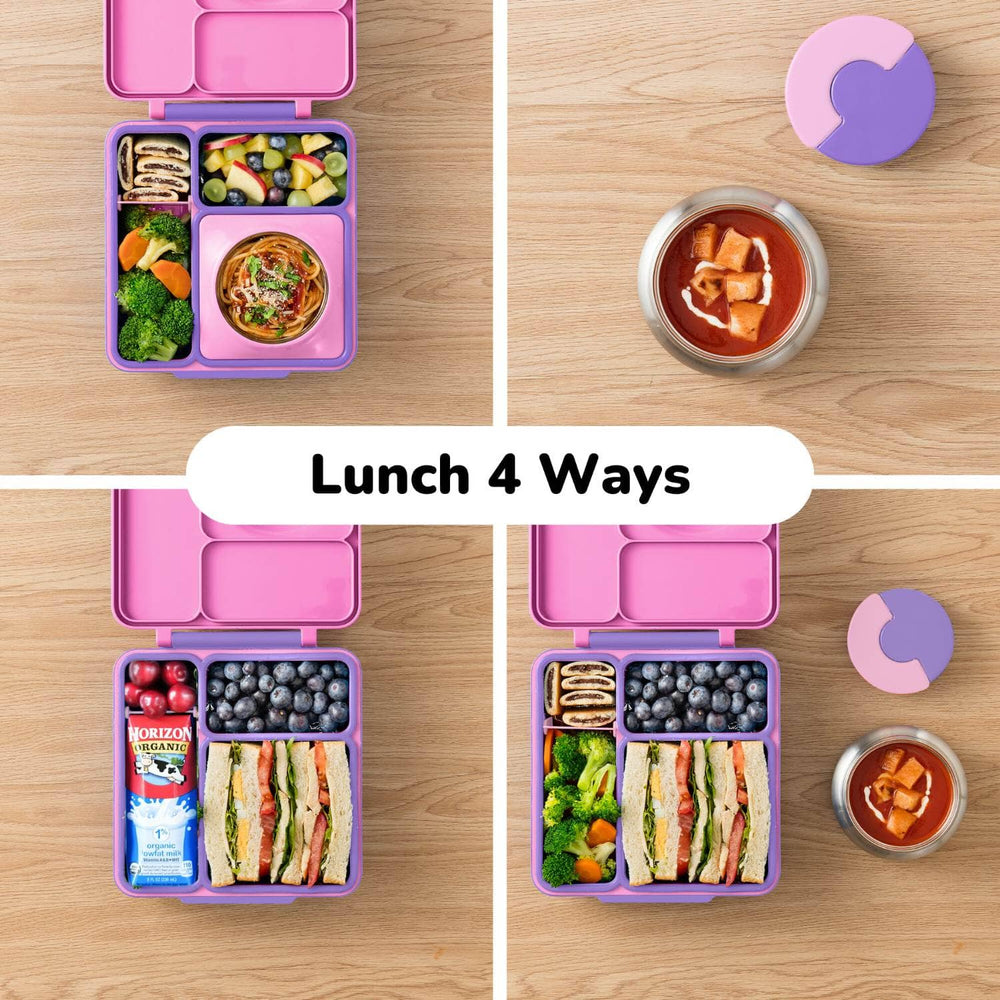 Lunchbox mit Thermoskanne OmieBox – Unicorn Pink