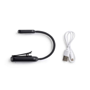 LED-Leselampe für Bücher mit USB-Anschluss – schwarz