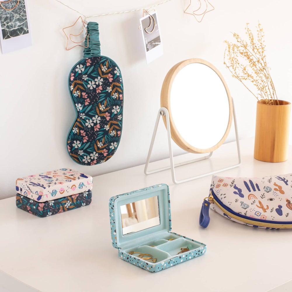 Satin-Augenmaske zum Schlafen – Flowers