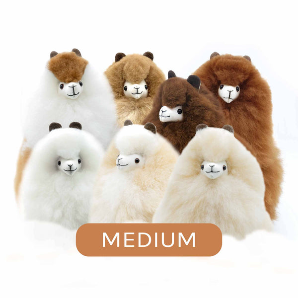 Plüsch-Maskottchen Alpaka Naturals – Ivory White 32 cm