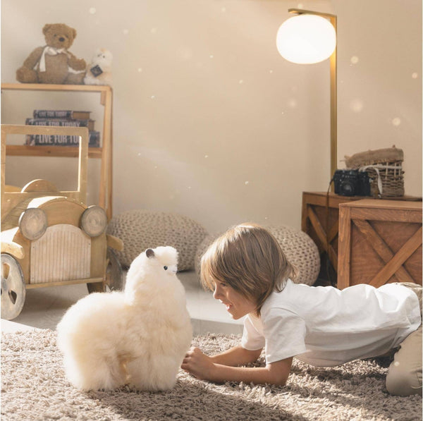 Plüsch-Maskottchen Alpaka Naturals – Blond 32 cm