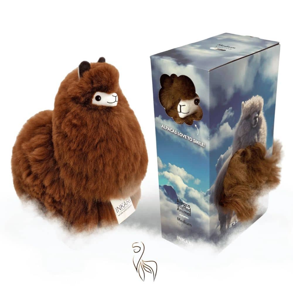 Plüsch-Maskottchen Alpaka Naturals – Walnut 32 cm
