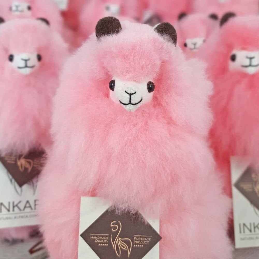 Plüsch-Maskottchen Alpaka Rainbows – Cotton Candy 32 cm