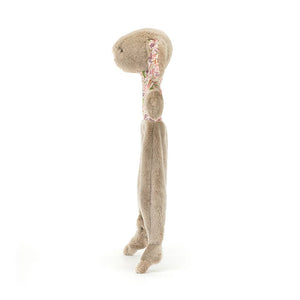 Stofftier-Häschen mit Blumenöhrchen Petal – Beige 28 cm