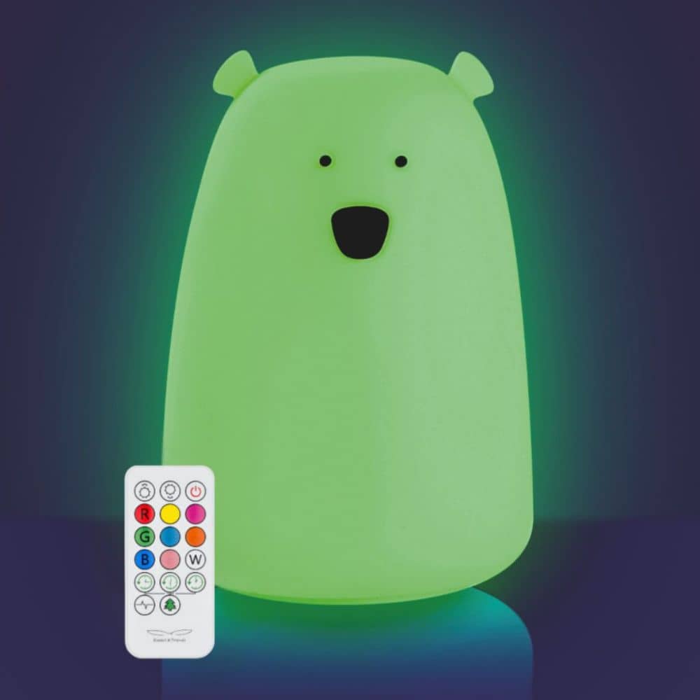 Große Teddybär-Lampe – leuchtet im Dunkeln, mit Fernbedienung