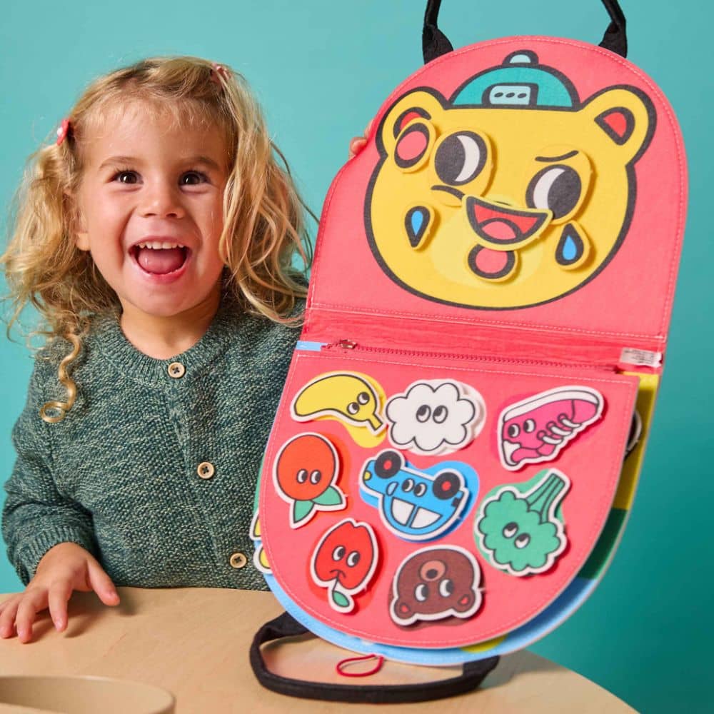 Weiches Montessori-Aktivitätsbuch – Formen und Farben