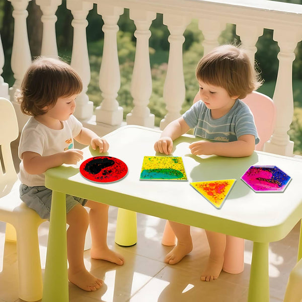 Squishy-Sensorik-Spielzeuge mit Flüssigkeit – 4 Formen