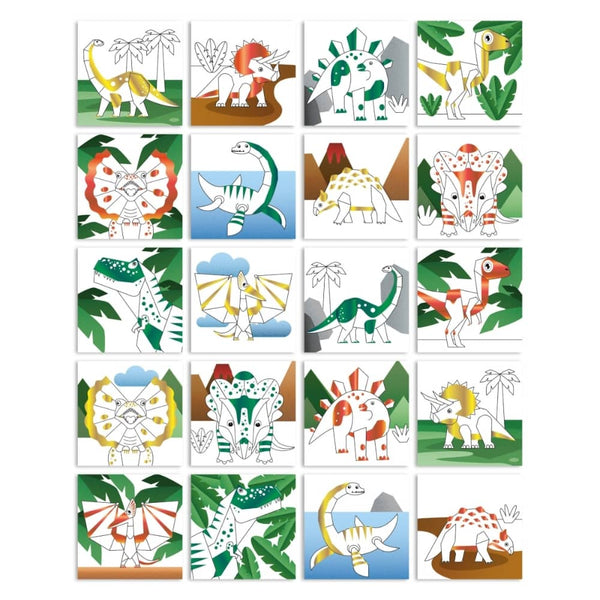 Malbuch mit Markern – Dinosaurier