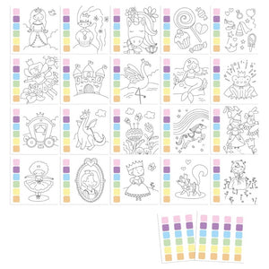 Aquarellmalbuch mit Wasserpinsel