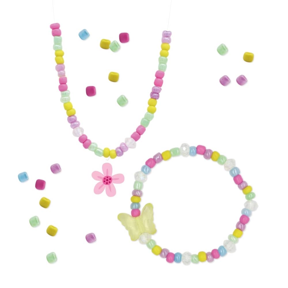 Set zum Basteln von Halsketten und Armbändern DIY Kit – Blumen