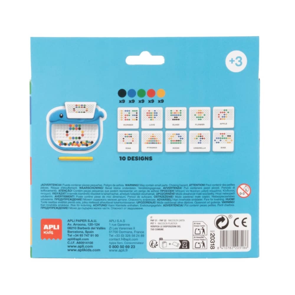 Kleine Magnettafel mit Punkten – Wal