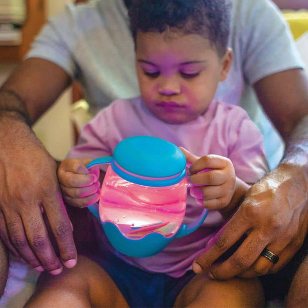 Mini-Sinnesglas zum Befüllen mit Wasser – blau