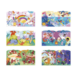 Stickeralbum mit 70 Stickern – Magische Welten
