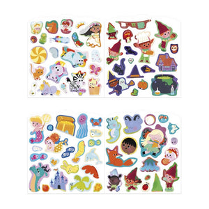 Stickeralbum mit 70 Stickern – Magische Welten