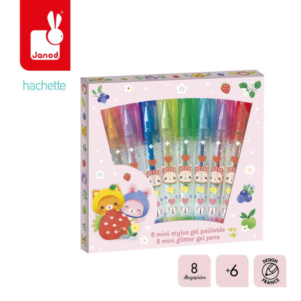 Gel-Mini-Kugelschreiber 8 Farben – Fruchtige Süßigkeiten