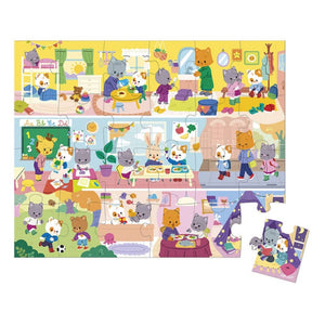 Puzzle im Koffer – Tagesrhythmus 24 Teile