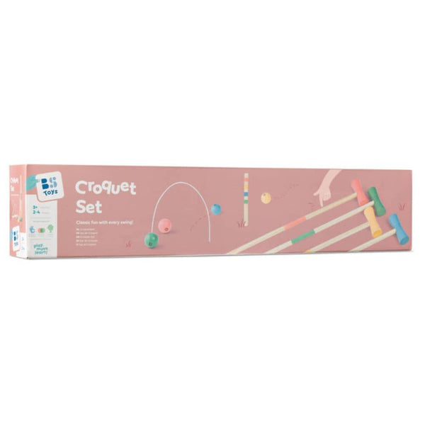 Krocket-Set aus Holz